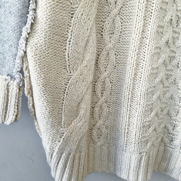 Solutions Cozy Knit Hoodie/Sweater Hybrid Size Medium EUC - Picture 5 of 12